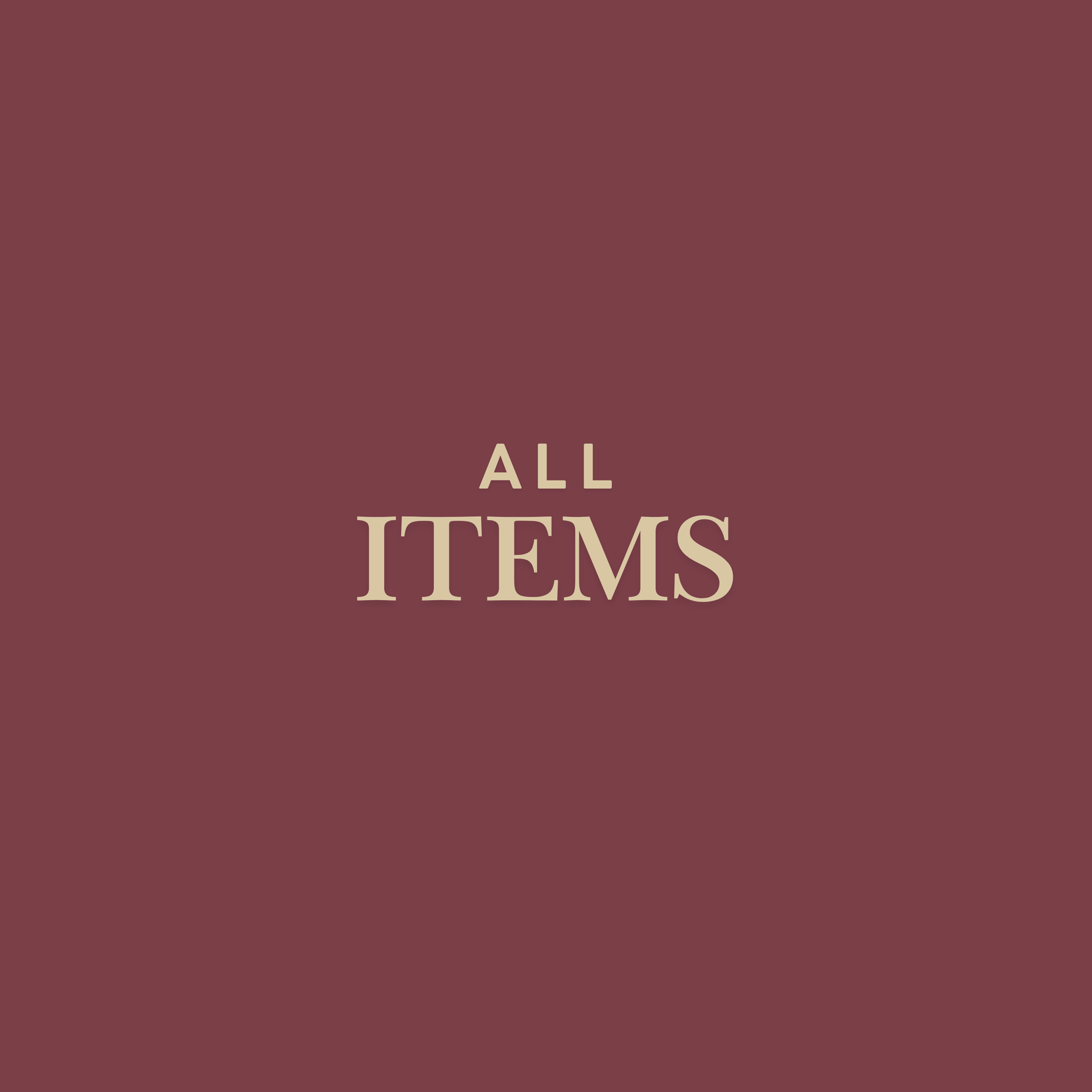 ALL ITEMS