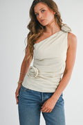 ONE-SHOULDER IBIZA WAIST TOP