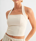 Taupe Smocked Top