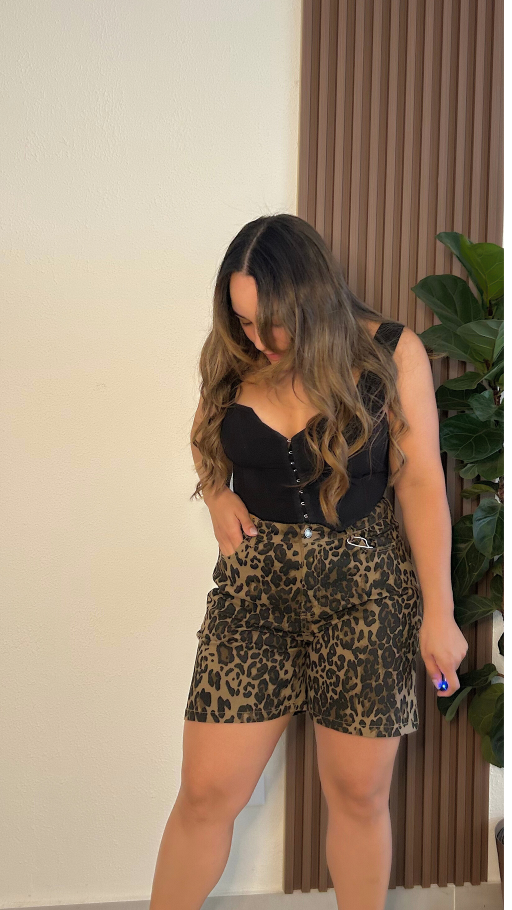 LEOPARD BERMUDAS SHORTS